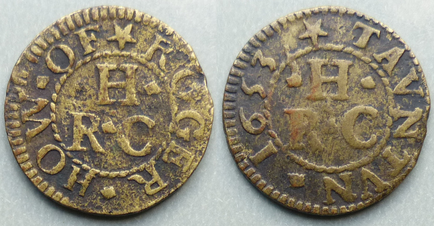 Taunton, Roger How 1653 farthing